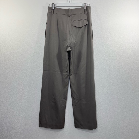 Zara Studio Collection Dart Wide leg Trousers Grey size Medium - Picture 4 of 8